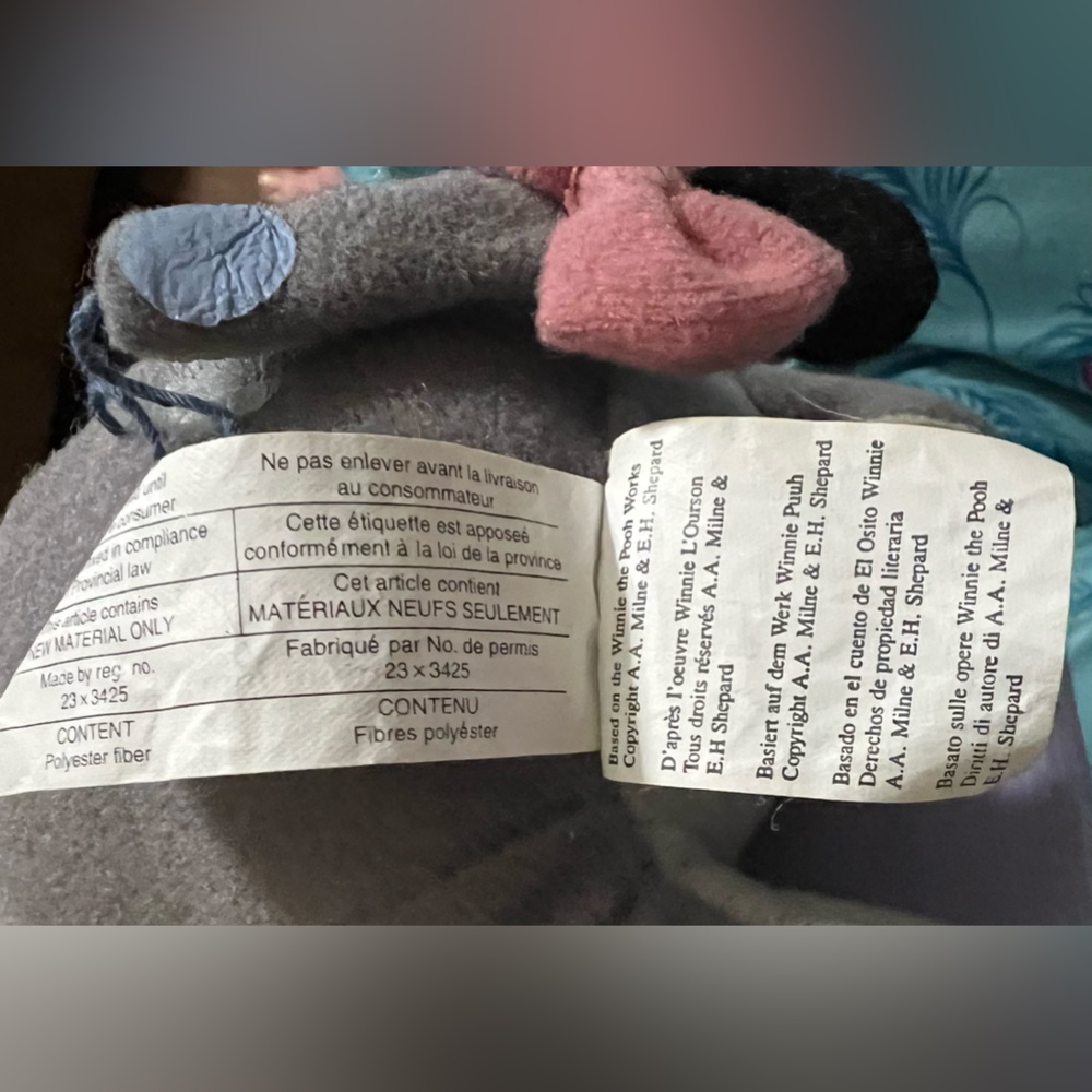 NWT With Tags plush Disney Eeyore photo frame Winnie the Pooh’s friend  gift - Picture 11 of 14